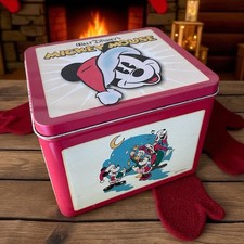 Scatola Latta Vintage Disney Topolino E Pluto