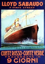 Lloyd Sabauda 1925 Italian