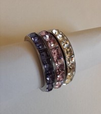 Anello donna Brosway Tring - 3 Verette Rosa, Viola, Bianco