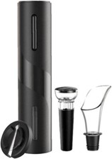 KIT APRIBOTTIGLIE ELETTRICO AUTOMATICO CAVATAPPI VERSATORE APRI BOTTIGLIE VINO