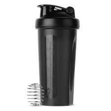 SHAKER PROTEINE PORTATILE 600ML FITNESS PALESTRA ALLENAMENTO OUTDOOR CON FRUSTA