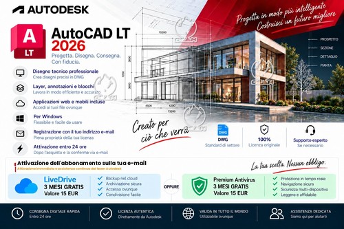 Autocad 2026 licenza - autocad,