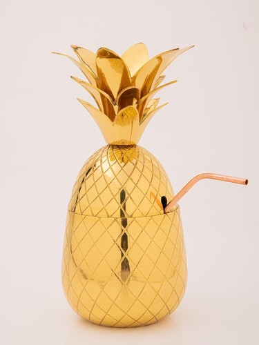 Ananas ottone dorato lucido - ananas,