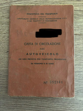 LIBRETTO E FOGLIO COMPLEMENTARE FIAT 500 GIARDINIERA