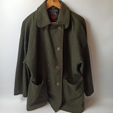 Doppiopetto Vintage ASA Originale Austria Lana Loden - Verde - Taglia 36 EU