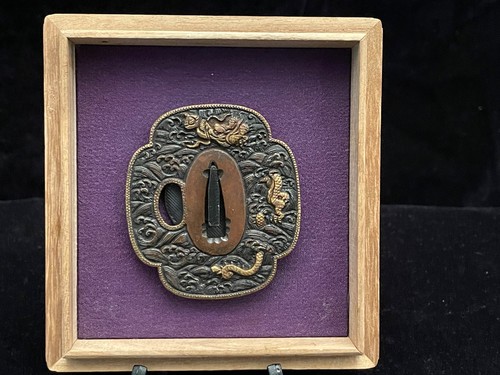 Antico tsuba rame 鍔 - tsuba,