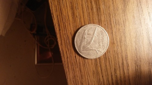 Moneta lire del - 10, spiga