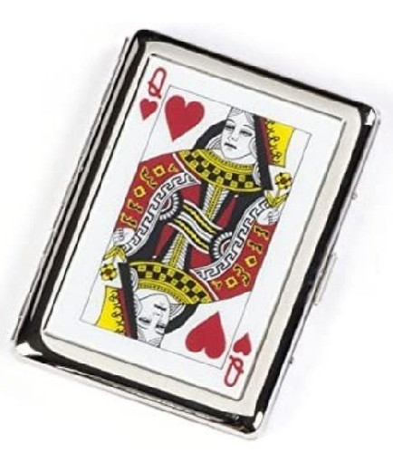 Portasigarette poker donna - portasigarette,