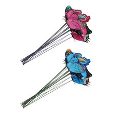  20 pezzi di farfalle decorative bastoncini di giardinaggio inserendo