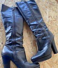 stivali donna Gucci N38 Nero Di Pelle 