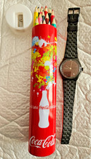 Gadget Coca Cola Portamatite in latta e Orologio da polso