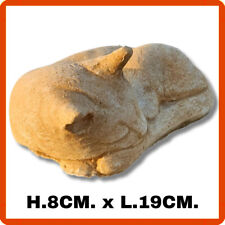 Statua da per giardino cemento e polvere di marmo gatto in pietra animali H8CM.