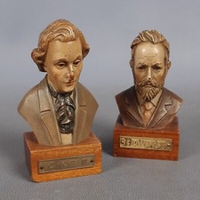 Wooden Sculptures Busts Chopin