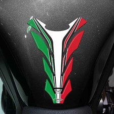 PROTEZIONE PARASERBATOIO TRICOLORE ITALIA ADESIVO SERBATOIO RESINA 3D PER MOTO