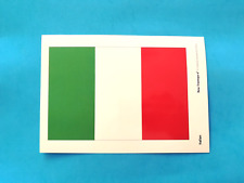 CARTOLINA PAESAGGIO TRICOLORE BANDIERA ITALIANA DA COLLEZIONE  - (77)