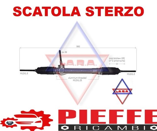 Scatola sterzo fiat panda 169 - sterzo,