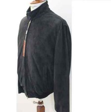 Giubbino Blu 'Labor' in vera Renna Blu con Zip