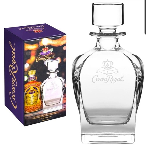 Decanter vetro inciso crown - decanter, in