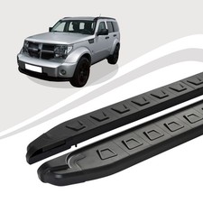 Pedane Compatibili Per Dodge Nitro Dal 09-2006 Al 12/2012 NEWS Nero Con