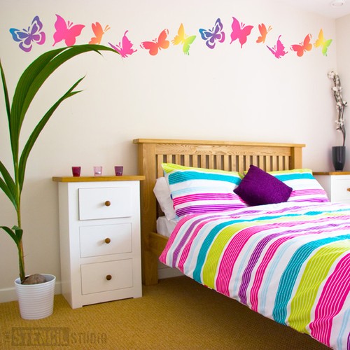Set stencil farfalla