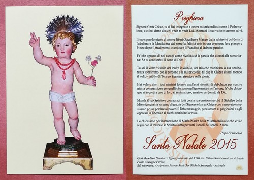 Santino holy card - card:, gesù
