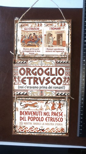 Targa popolo etrusco - , romani