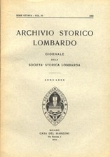 ARCHIVIO Storico Lombardo