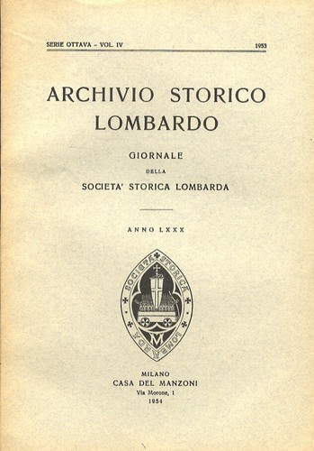 Archivio storico lombardo - archivio,
