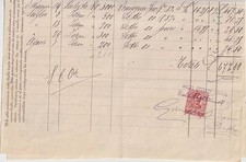 ITALIA 1909 10C 10C USATO, COME DA MARCA STAMPON DOCUMENTO PUBBLICITARIO CALCI PISA