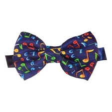 Cravatta con fiocco in poliestere fantasia Music Quaver Notes