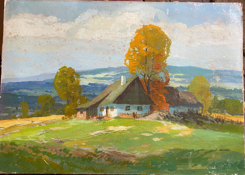Quadro olio cartone - quadro,