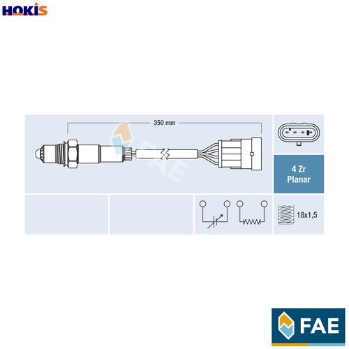 Sensore lambda 77223 per alfa - sensore,