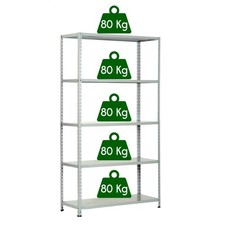 KIT SCAFFALE METALLO 5 RIPIANI