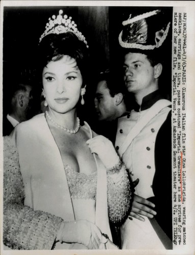 1963 stampa foto attrice gina - stampa,