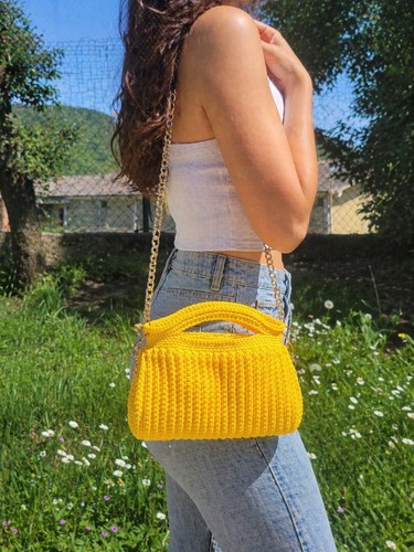 Borsa donna gialla - donna,
