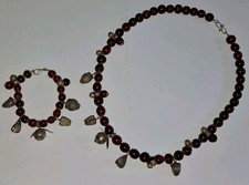 Collana bracciale argento - e, in
