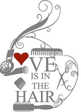 Adesivo Love is in the Hair