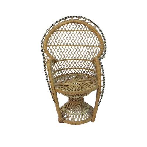 Sedia pavone vimini - , ventaglio