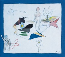 CHIESI GIORGIO TECNICA MISTA E COLLAGE CM 70X80