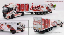 IVECO STRALIS XP ABARTH+RIMORCHIO COCA COLA 143 ARTIGIANALE,NO IXO,GILA,ELIGOR