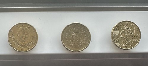 3 monete 50 cent - 50,