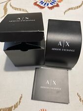 ARMANI EXCHANGE-SCATOLA PER OROLOGIO-VINTAGE-RARE WATCH BOX-CASE-CAJA-BOITE*