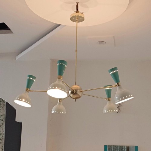 Lampadario diabolo mid century - lampadario,