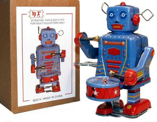 Robot batterista giocattolo - , in