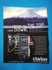 RITAGLIO DI GIORNALE CLIPPING PUBBLICITA' CLARION CAR AUDIO DA COLLEZIONE -(141)