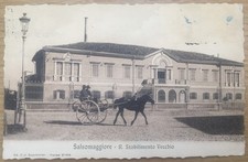 *** cartolina viaggiata 1908 SALSOMAGGIORE Stabilimento Vecchio cavallo calesse
