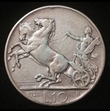 10 LIRE 1928 BIGA - NON COMUNE
