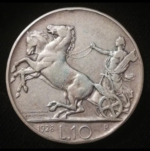 Lire 1928 biga non - biga,