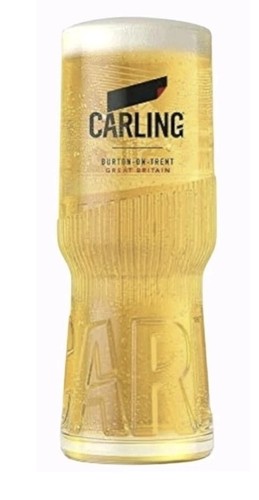 Carling pint glasses 20oz - carling,