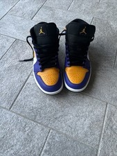 Nike Originali 100% Air Jordan 1 Mid Lakers TG.